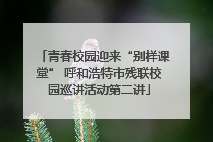 青春校园迎来“别样课堂” 呼和浩特市残联校园巡讲活动第二讲