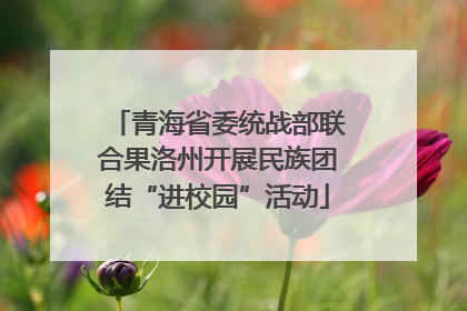青海省委统战部联合果洛州开展民族团结“进校园”活动