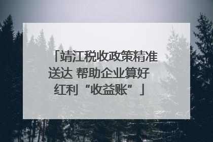 靖江税收政策精准送达 帮助企业算好红利“收益账”