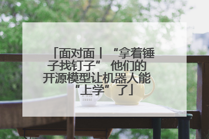 面对面丨“拿着锤子找钉子” 他们的开源模型让机器人能“上学”了