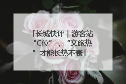 长城快评｜游客站“C位”，“文旅热”才能长热不衰