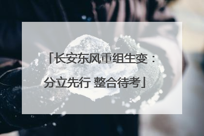长安东风重组生变：分立先行 整合待考