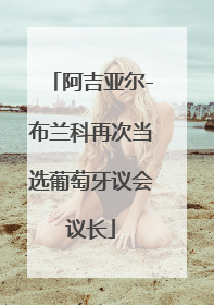 阿吉亚尔-布兰科再次当选葡萄牙议会议长