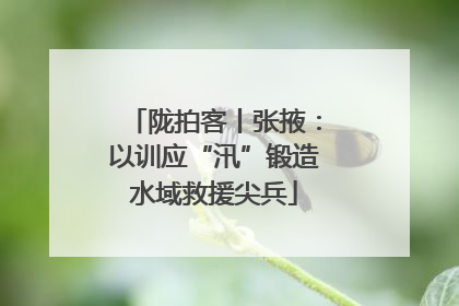 陇拍客丨张掖：以训应“汛”锻造水域救援尖兵