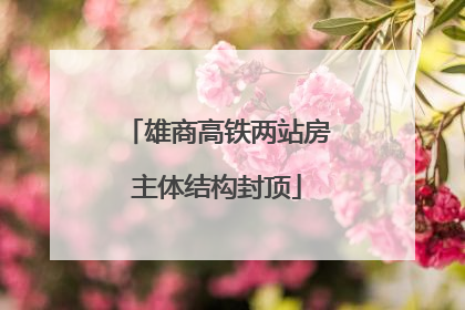 雄商高铁两站房主体结构封顶