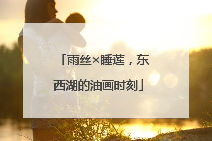 雨丝×睡莲，东西湖的油画时刻