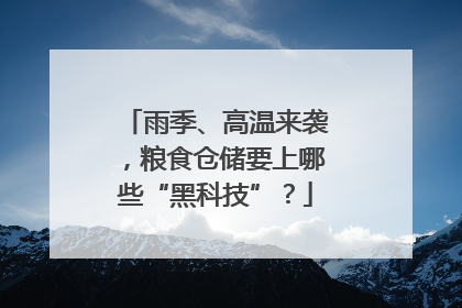 雨季、高温来袭，粮食仓储要上哪些“黑科技”？