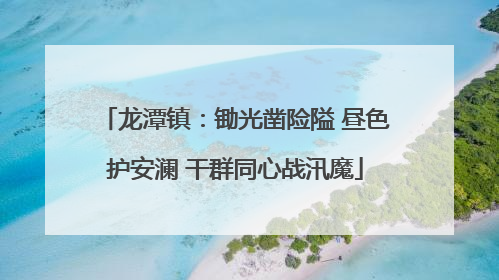 龙潭镇：锄光凿险隘 昼色护安澜 干群同心战汛魔