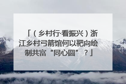 （乡村行·看振兴）浙江乡村弓箭馆何以靶向绘制共富“同心圆”？