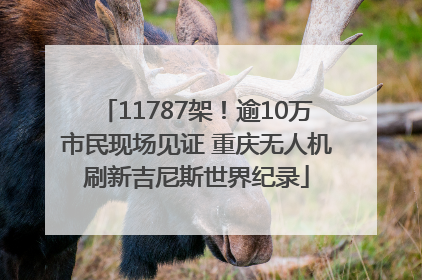 11787架！逾10万市民现场见证 重庆无人机刷新吉尼斯世界纪录