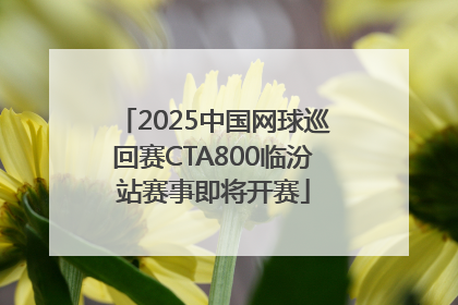 2025中国网球巡回赛CTA800临汾站赛事即将开赛