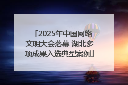 2025年中国网络文明大会落幕 湖北多项成果入选典型案例