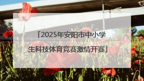 2025年安阳市中小学生科技体育竞赛激情开赛