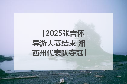2025张吉怀导游大赛结束 湘西州代表队夺冠