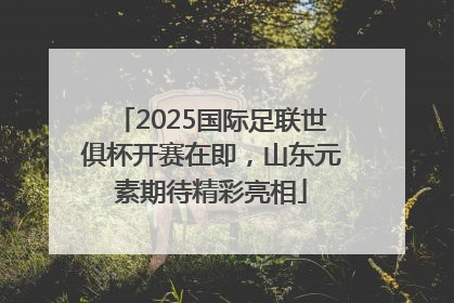 2025国际足联世俱杯开赛在即，山东元素期待精彩亮相