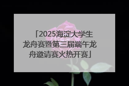 2025海淀大学生龙舟赛暨第三届端午龙舟邀请赛火热开赛