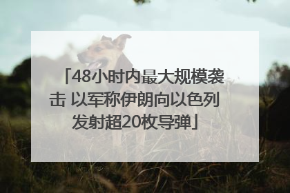 48小时内最大规模袭击 以军称伊朗向以色列发射超20枚导弹