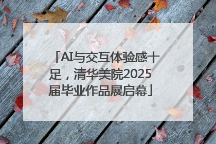 AI与交互体验感十足，清华美院2025届毕业作品展启幕