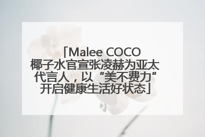 Malee COCO椰子水官宣张凌赫为亚太代言人，以“美不费力”开启健康生活好状态